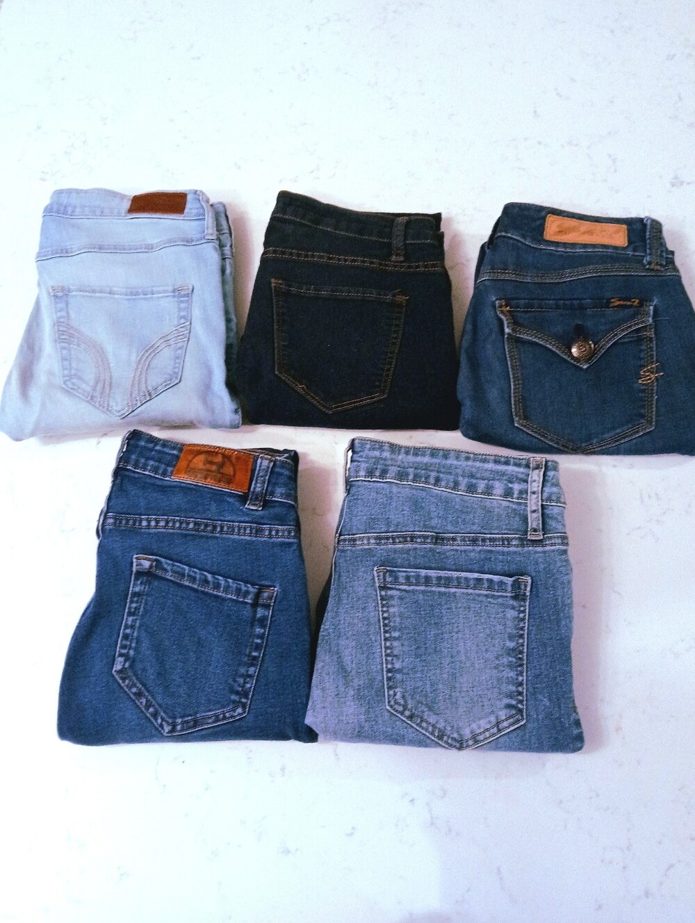 5 Pair Skinny Jeans Hollister, Seven, Ashley Mason, Forever 21, Monkey Ride